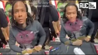 Moneybagg Yo Speechless After Getting Served Court Papers At Autograph Signing