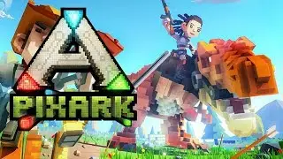 PixArk Early Access Taming Spree! Building! PVP! PixArk Livestream Footage