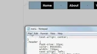 CSS Website Design Tutorial - #4 Setting Up a Menu Bar