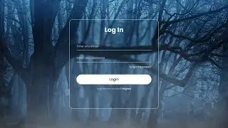 Elegant Login Screen with Glass morphism Effect Flutter Web | Flutter UI | Flutter Responsive Design
