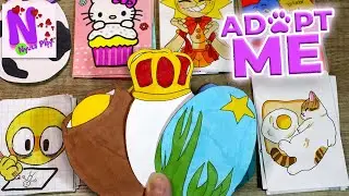 АДОПТ МИ! Бумажные сюрпризы! Новый каталог! Adopt me pets! Распаковка! Хаги Ваги, Фнаф 9! Nyuta Play