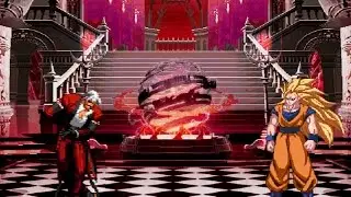 God Rugal vs Goku Ssj3 (Snk vs Dbz) /MUGEN