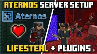 HOW TO SETUP NPC AND MULTIVERSE CORE IN YOUR LIFESTEAL ATERNOS SERVER PE/JAVA/BEDROCK 