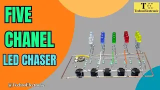 *No IC* 5 Channel LED Chaser using BC547 Transistor with Speed Control