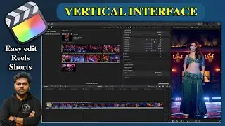 How to change Final cut pro FCP layout for editing reels. vertical videos editing in full screen