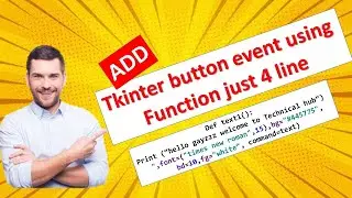 Tkinter tutorial in Hindi || how to add button event in tkinter python || tkinter tutorial in 2021.