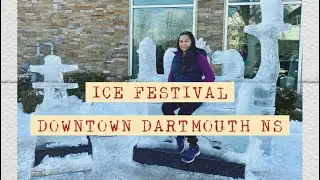 ICE FESTIVAL DOWNTOWN DARTMOUTH NOVA SCOTIA CANADA