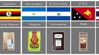 Caffe From Different Countries - PDC - || Café Britt || Yirgacheffe || Juan Valdez || Café do Brasil