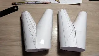Штанообразный тройник D70*30*30 угол между ответвлениями 30° (реечный)