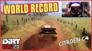 DiRT Rally 2.0 | Citroen C4 WORLD RECORD (Thrustmaster Wheel Cam Gameplay)