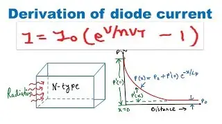 How to derive Forward current equation for PN junction diode in english