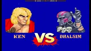 Street Fighter II': Champion Edition: pioman(KEN) VS. nullmind(DHALSIM) - FT3 