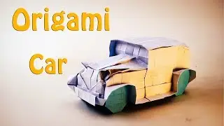 Origami Car - How to Make a Paper Vintage Car！