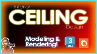 Ceiling Design 3D Modeling in 3ds max 🔥