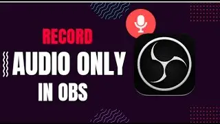 How To Record Audio Only In OBS Tutorial