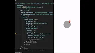 Badge Widget | flutter | Dart