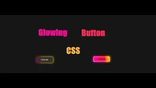 Creating Glowing Button with Hover effect.