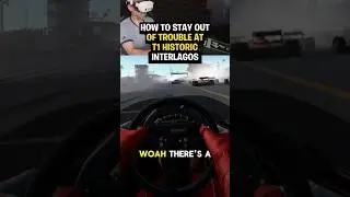 HOW to stay out of TROUBLE at T1 Historic Interlagos! #simracing #gaming #shorts