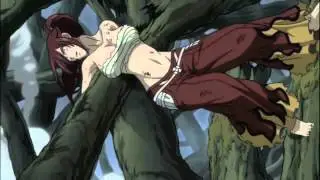 fairy tail girls stand in the rain