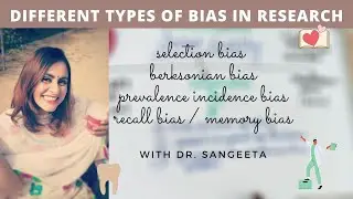 types of bias in research I dental lectures