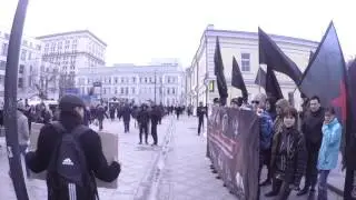 Пикет анархистов в поддержку политзаключённых. 13.12.15