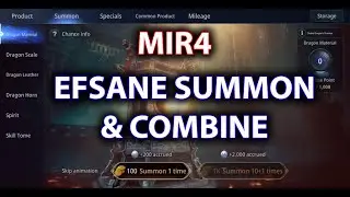 MIR4 Summon & Combine CENABET DROP  %99999