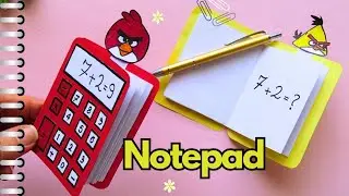 diy cute calculator &mini notepad/diy paper crafts/diy mini notepad