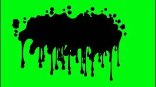 Ink splash free green screen