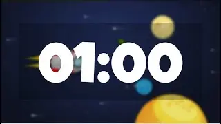 1 Minute Timer - Countdown | Space Theme ⏱🪐