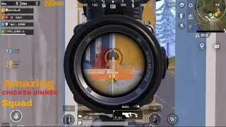 PUBG MOBILE AMAZING CHICKEN DINNER WITH SQUAD GAMEPLAY