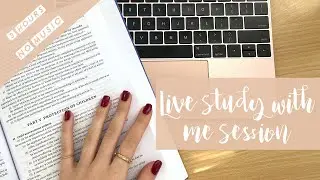 LIVE STUDY WITH ME | 3 HOURS | NO MUSIC