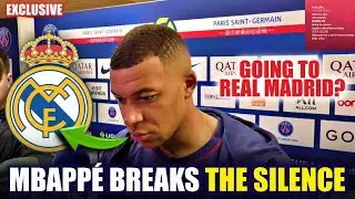 BREAKING NEWS! MBAPPÉ BREAKS THE SILENCE! NOBODY EXPECTED IT! LATEST NEWS FROM REAL MADRID TODAY!