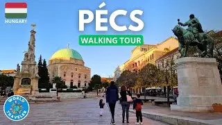 PÉCS, Hungary - 4K Walking Tour - November 2023