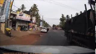 Moron has his door open on the road side