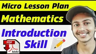 Micro Lesson Plan Math-Introduction Skill|Maths Lesson Plan|Math Lesson Plan in English