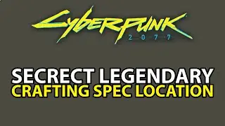 Legendary Crafting Spec Location Craft Iconic Weapons in Cyberpunk 2077