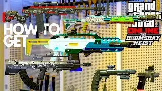 GTA 5 THE DOOMSDAY HEIST HOW TO GET ALL NEW WEAPONS UPGRADE MK 2 CUSTOMIZATION