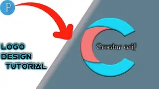Letter c logo design with pixellab || C letter logo design illustrator || #logo #pixellab