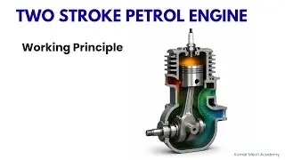 Two Stroke Petrol Engine Working Principle | Animation | Mechanical Engineering