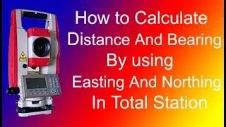 how to calculate bearing and distance from easting and northing.