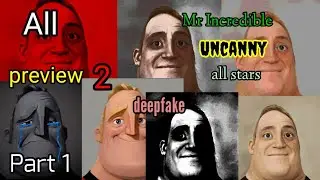 All preview 2 Mr Incredible uncanny all stars deepfake part 2