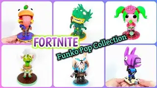 FORTNITE FUNKO POP COLLECTION | Zoey, Ragnarok, Merman, Leviathan, Llama, Beef Boss | Polymer Clay