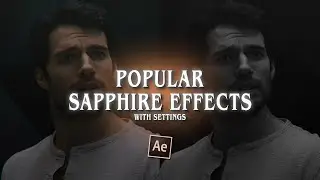 popular sapphire effects (with settings) ; after effects