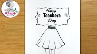 Teachers day drawing 2024 / Very easy Teachers Day Drawing with pencil / 5 September drawing #art