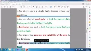 DDL Command - CREATE TABLE Command