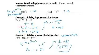 Log & Exponential Review