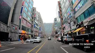 drive in south korea 4k - Bucheon, Incheon City |한국 부천 인천 conduire en Corée du Sud kjør i Sør-Korea