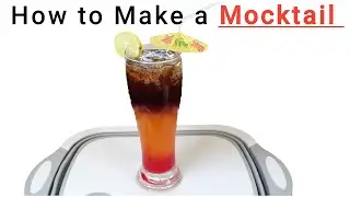 How to Make a Layered Orange & Lime Mocktail | Sunset on The Beach For Fancy Party Drink By Neeldiya