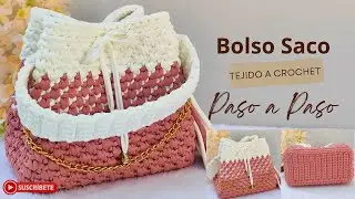 Crochet Sack Bag | low stitch / gradient color / step by step