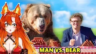 Bear vs. Man: Hot Dog Eating Contest || Max Fosh React